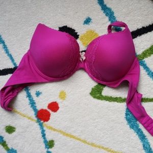 Magenta Victoria's Secret Body Perfect Shape Bra
